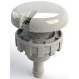Edgetec Reactive Air Control Venturi for Spa Baths - White Smooth - Heater and Spa Parts