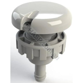 Edgetec Reactive Air Control Venturi for Spa Baths - White Smooth - Heater and Spa Parts