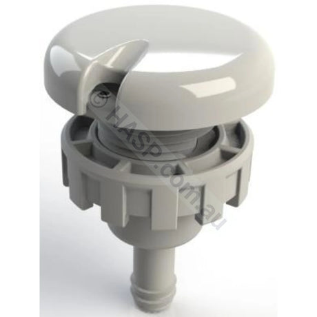 Edgetec Reactive Air Control Venturi for Spa Baths - White Smooth - Heater and Spa Parts