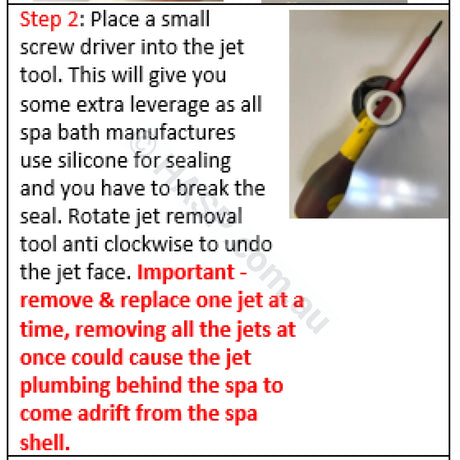 Edgetec Silhouette Spa Bath Jet - 41Mm Obsolete See Listing Jets