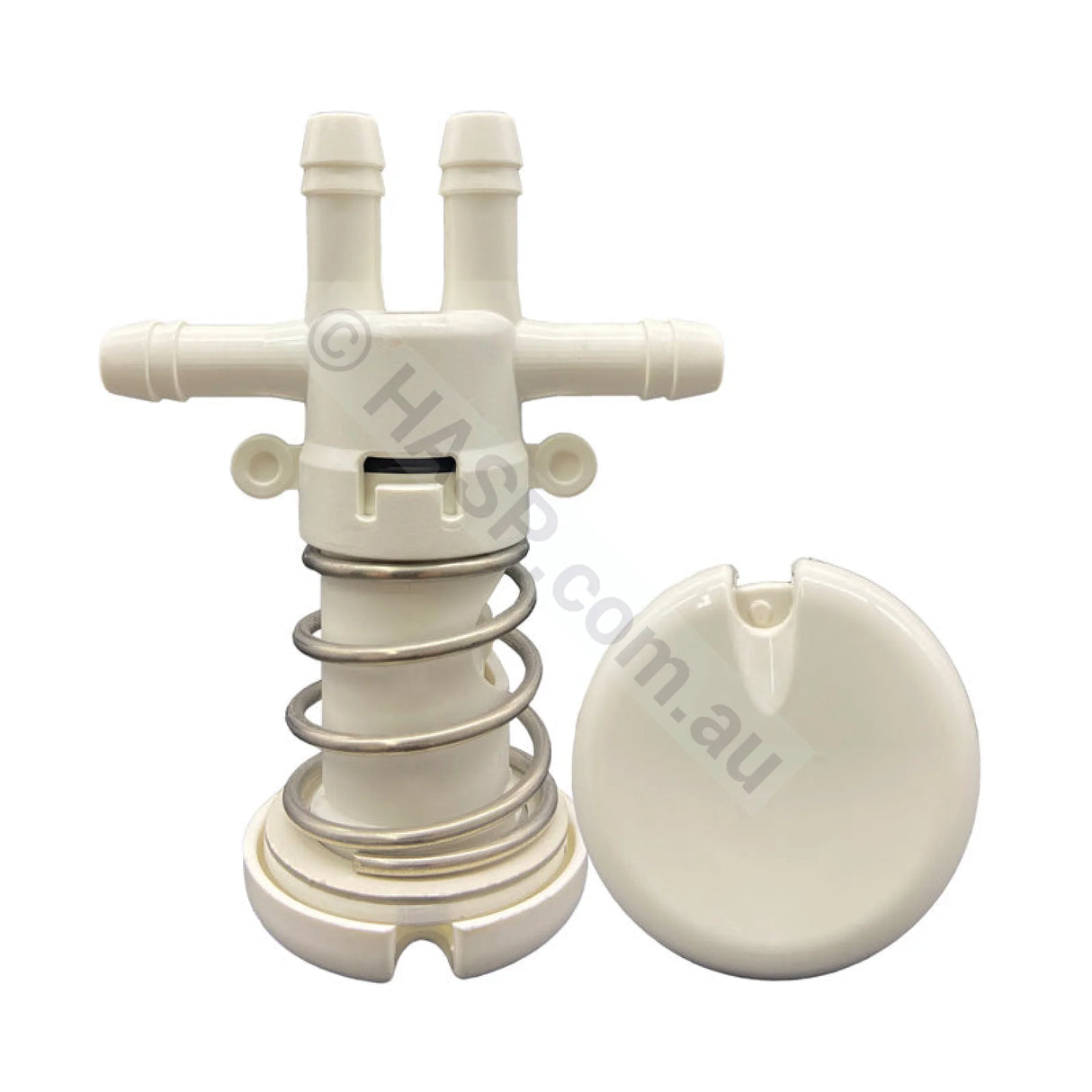 Edgetec Spa Bath Air Control - High Flow - 4-Way White - Reactive - Pool & Spa