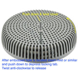 Edgetec Spa Bath Suction - Gray - 100mm - 192lpm - Heater and Spa Parts