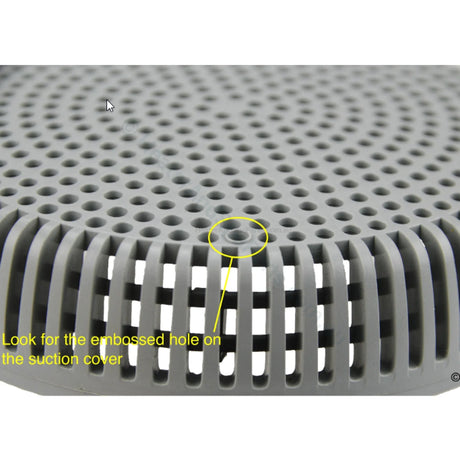 Edgetec Spa Bath Suction - Gray - 100mm - 192lpm - Heater and Spa Parts