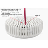 Edgetec Spa Bath Suction - Stark White - 100mm - 192lpm - suctions