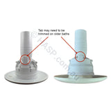 Edgetec Trio Jet Face & Venturi - White Mitee / Decina 72Mm Spa Bath Jets
