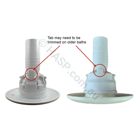 Edgetec Trio Jet Face & Venturi - White Mitee / Decina 72Mm Spa Bath Jets