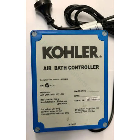 Englefield Kohler Spaquip Spa Bath Touchpad Panel - Pump, Heater, Air Blower control - 4 Button - 2095 Intuitive Series - Heater and Spa Parts