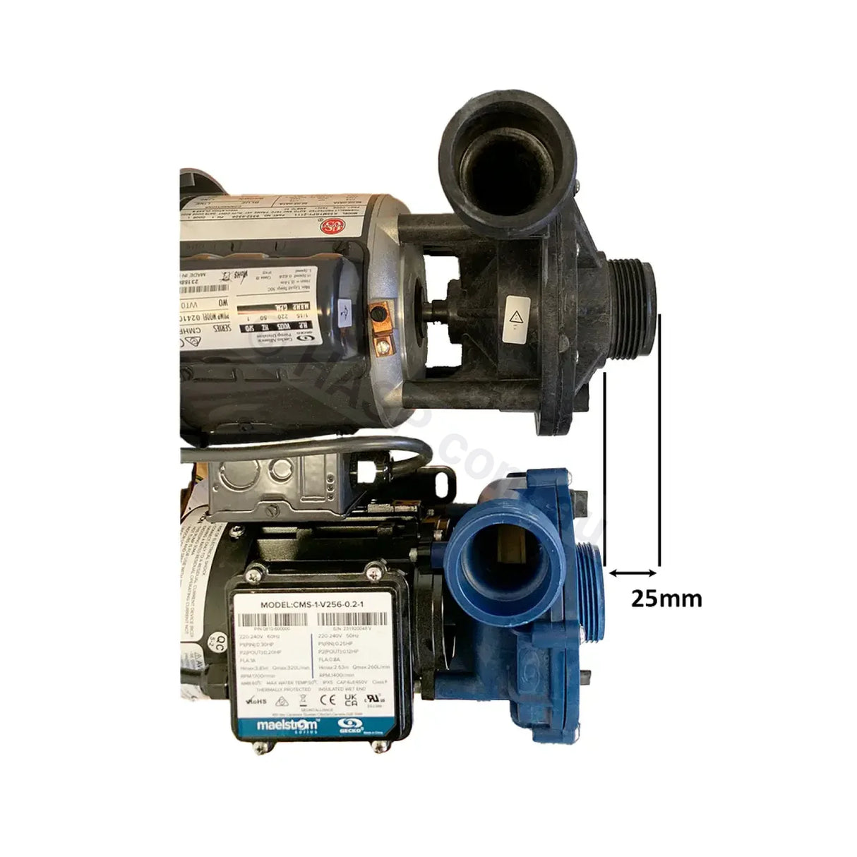 Gecko Maelstrom CMS-1 Circulation Pump 0.25hp /.12hp - Circmaster Replacement