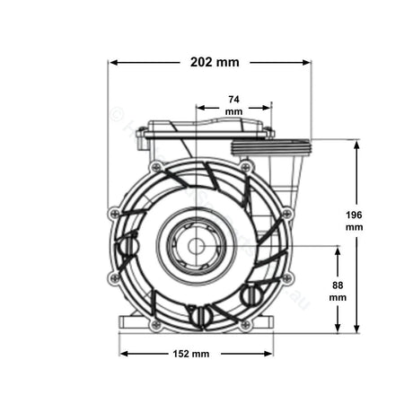 Gecko Maelstrom Ms-1 3.0Hp/4.2Hp Single-Speed Pump