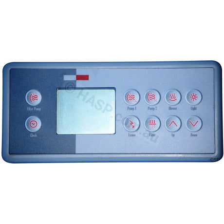 Gecko TSC-4 / K-4 Touchpad Control Panel with 10 Button Overlay - Heater and Spa Parts