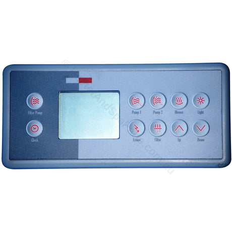 Gecko TSC-4 / K-4 Touchpad Control Panel with 10 Button Overlay - Heater and Spa Parts