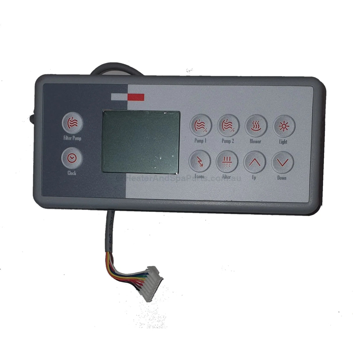 Gecko TSC-4 / K-4 Touchpad Control Panel with 10 Button Overlay - Heater and Spa Parts