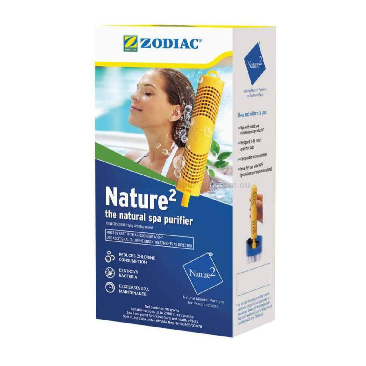 Genuine Nature 2 Spa Sticks - Sanitizer Natural Pool Purifier Chemicals
