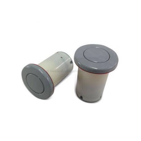 Gray Air Button - Universal Spa Standard Retrofit - 35-43mm hole. 46mm Overall Diameter - Heater and Spa Parts