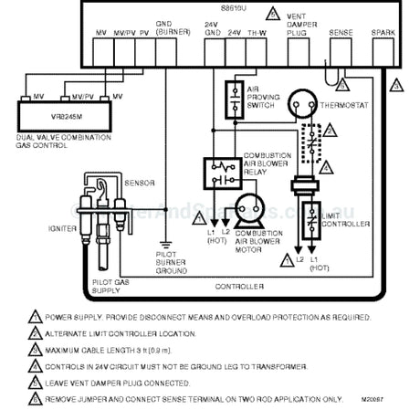 Honeywell S8600H S8610U Ignition Control Module - Jandy Lite, Brivis - Heater and Spa Parts