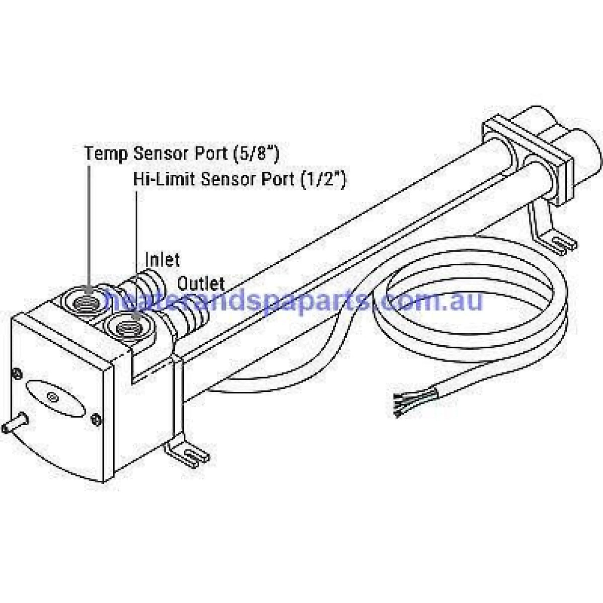 HotSprings Spas Watkins Spa Heater Assembly 1.5kW - Element - Heater and Spa Parts