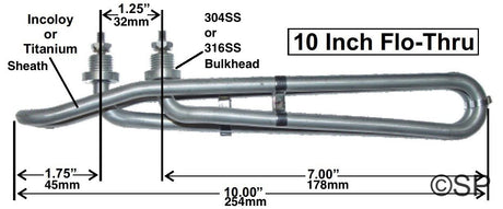 1.3kW Universal 10" Spa Heater Element - Gecko Hydroquip HotSpring - Heater and Spa Parts
