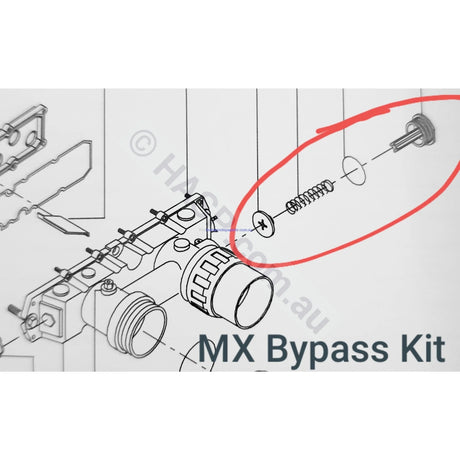 Hurlcon Astralpool Gas Heater Seal & Bypass Kits - MX 125 150 200 300 400 - Heater and Spa Parts