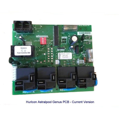 Hurlcon Astralpool Genus PCB Relay Main Board V1-V8 - NLA - Heater and Spa Parts