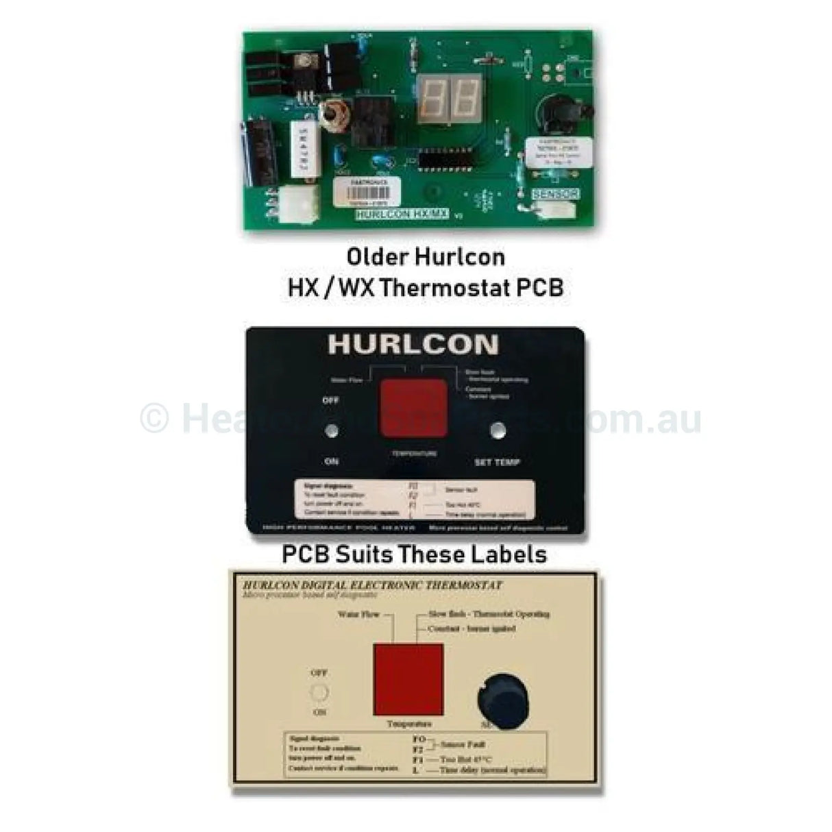 Hurlcon Astralpool HX Gas Heater Spare Parts - HX70, HX120, HX150 - Choose From Links In Listing - Heater and Spa Parts