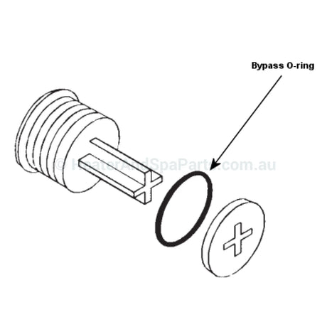 Hurlcon Astralpool HX JX WX MX Bypass Plunger O Ring Seal - Heater and Spa Parts