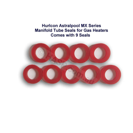 Hurlcon Astralpool MX HiNRG Viron Jacuzzi Heater Tube Heat Exchanger Seal O-ring Gaskets - Tube Seals - Heater and Spa Parts