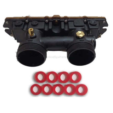 Hurlcon Astralpool MX125 thru 500 In/Out Manifold Complete - MX 125 150 200 300 400 - Heater and Spa Parts
