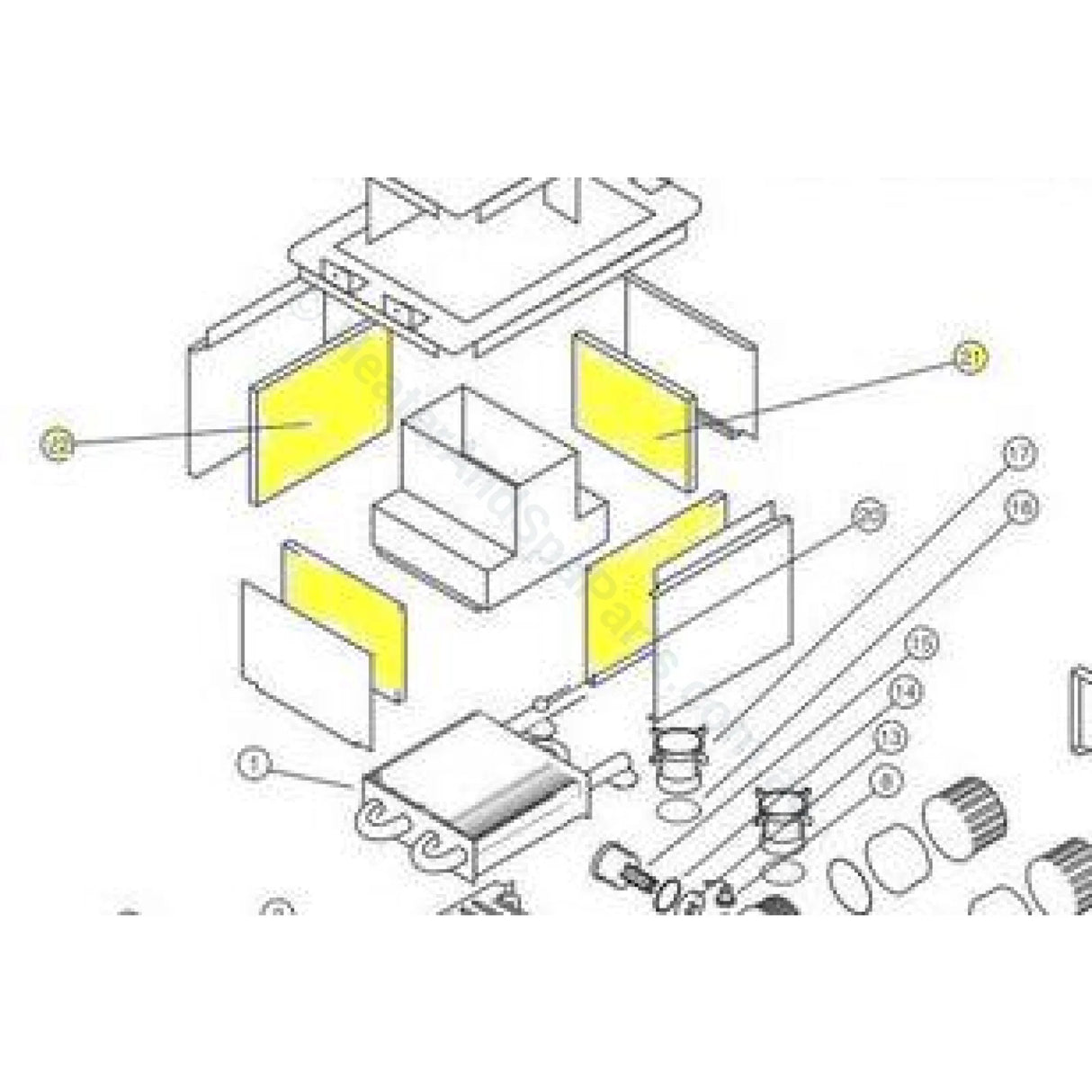 Hurlcon HX & WX Insulation and Fire Bricks - Heater and Spa Parts