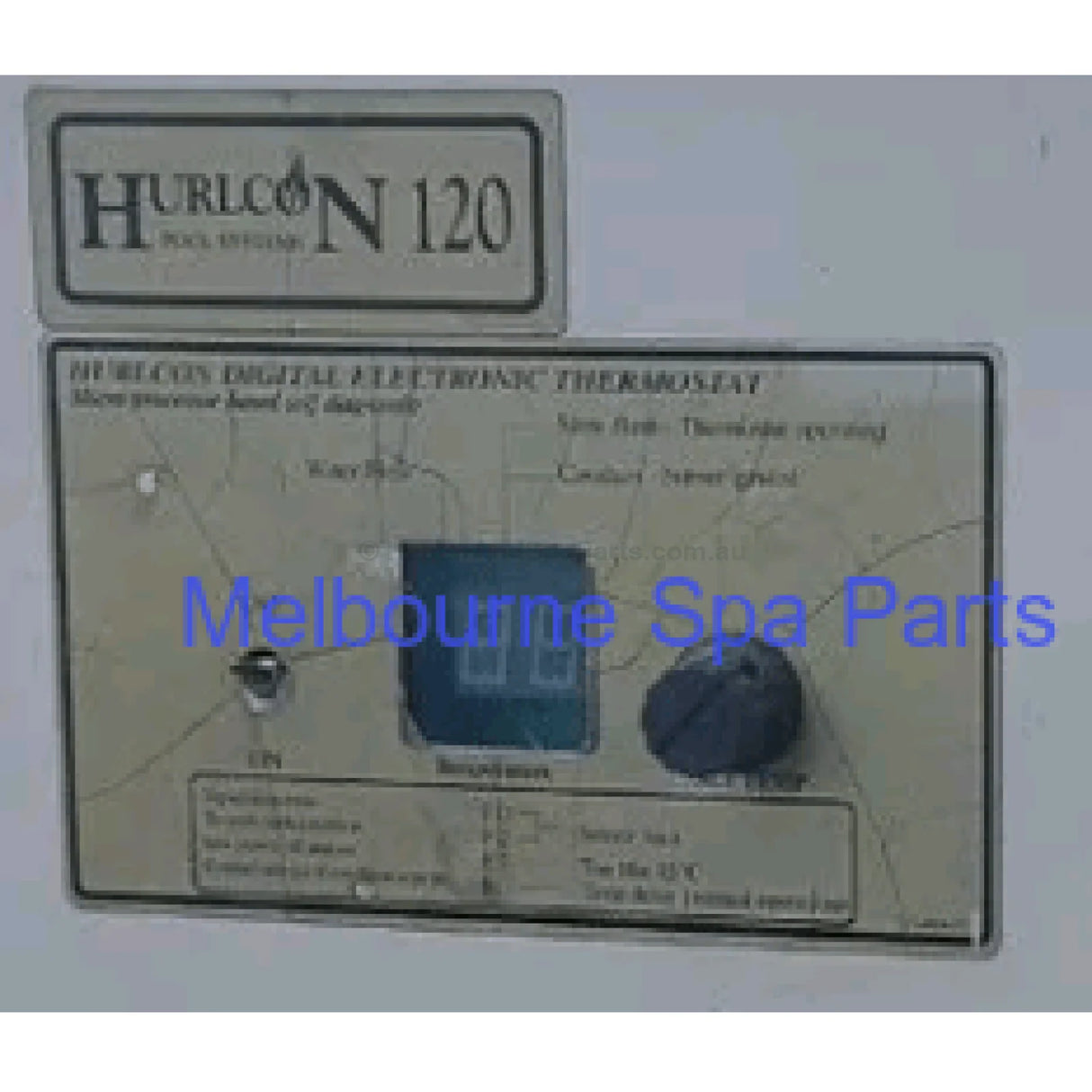 Hurlcon HX70 / HX120 / HX150 & WX - 70275HX Thermostat PCB - and Labels - Heater and Spa Parts