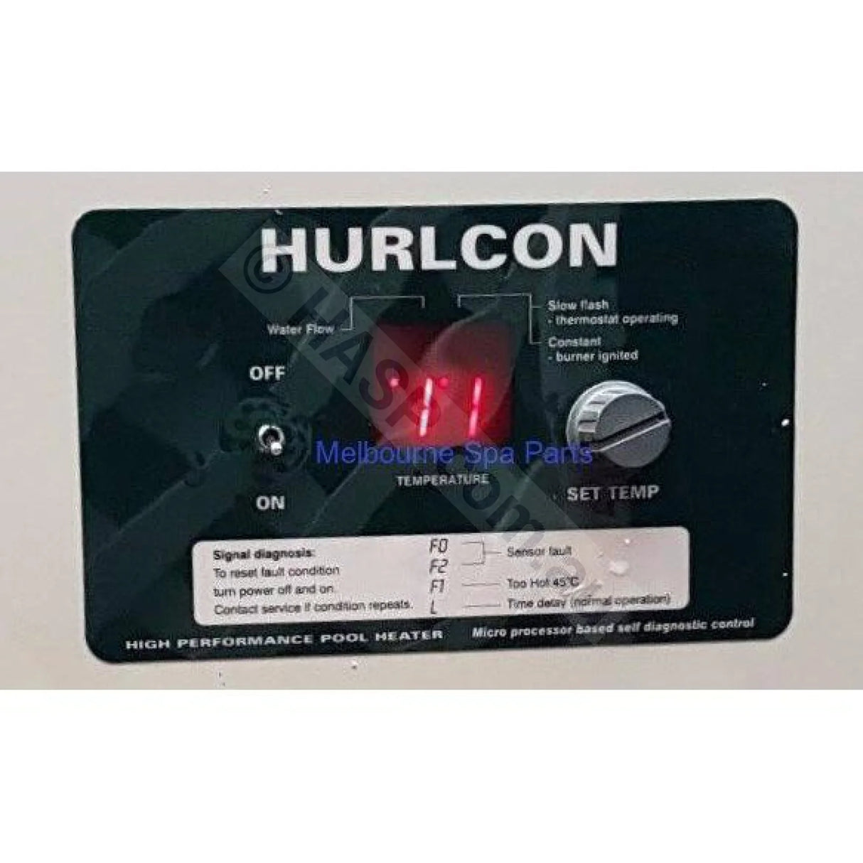 Hurlcon HX70 / HX120 / HX150 & WX - 70275HX Thermostat PCB - and Labels - Heater and Spa Parts