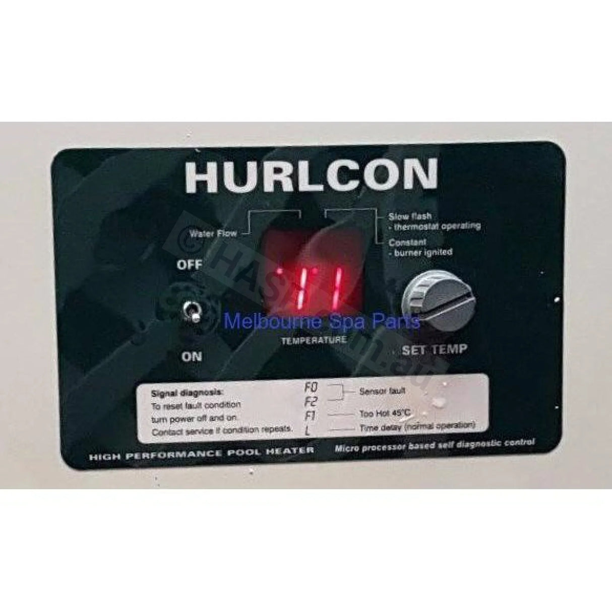 Hurlcon HX70 / HX120 / HX150 & WX - 70275HX Thermostat PCB - and Labels - Heater and Spa Parts