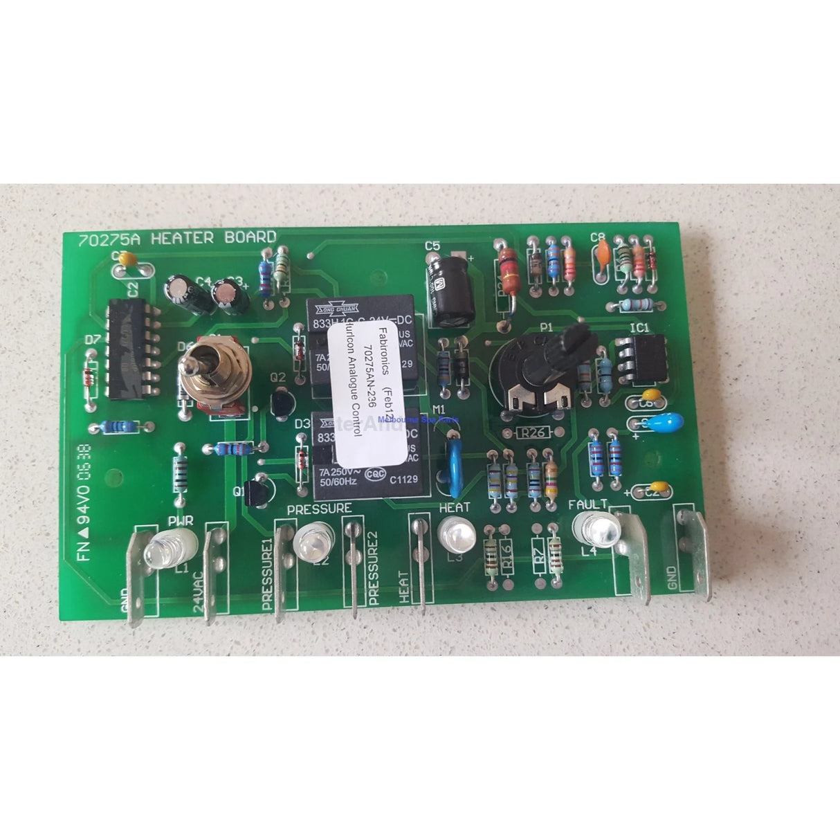Hurlcon HX 70 and HX 120 70275AN Thermostat PCB - Old Style - Heater and Spa Parts