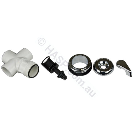 Hydroair 1 / 25Mm 3 Port Diverter Valve - Chrome 60Mm