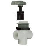 Hydroair 1" / 25mm 3 Port Diverter Valve - Grey - 60mm - Heater and Spa Parts