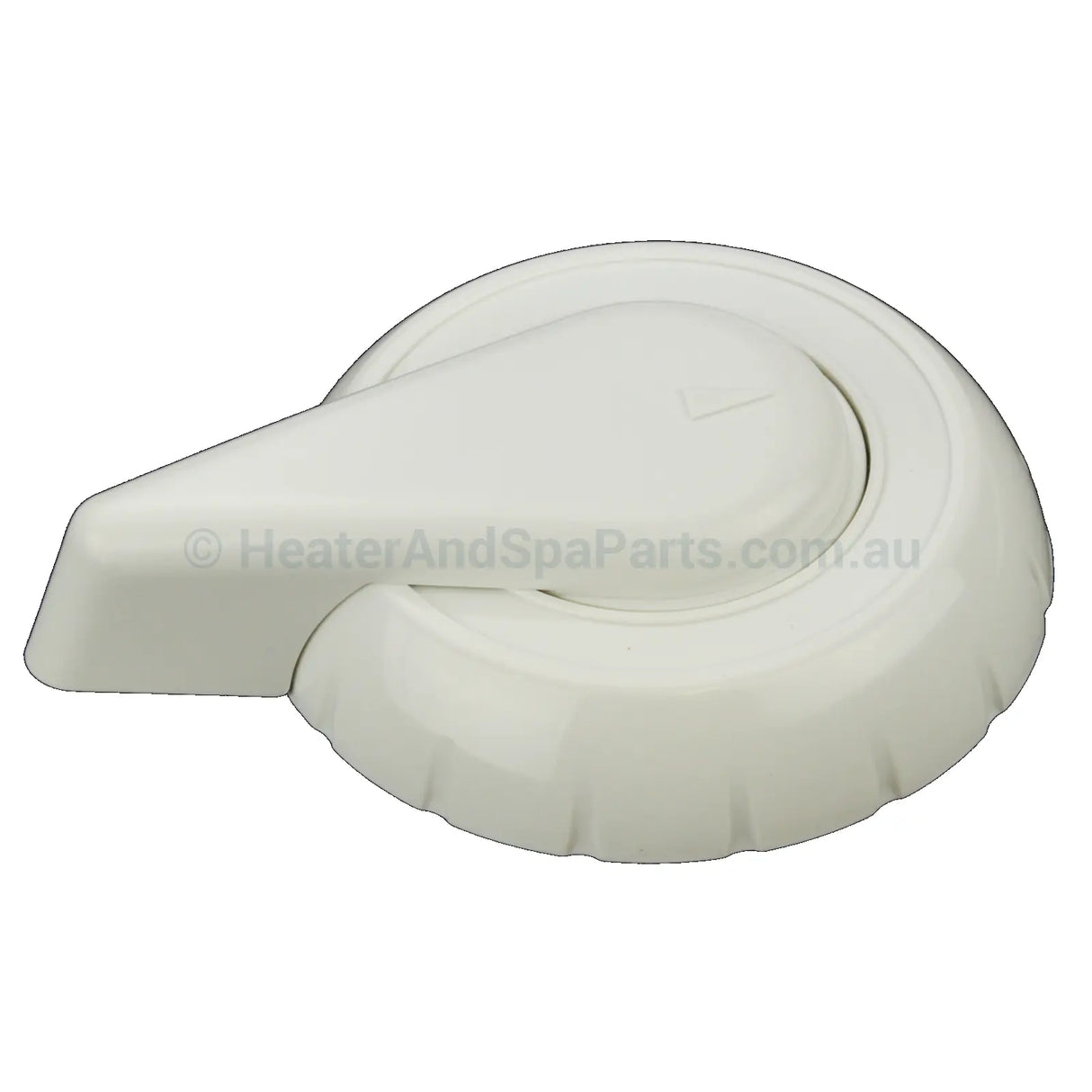 Hydroair (Monarch) 50Mm Spa Jet Diverter Valve Control Repair Parts White / Cap W/ Handle Plastic