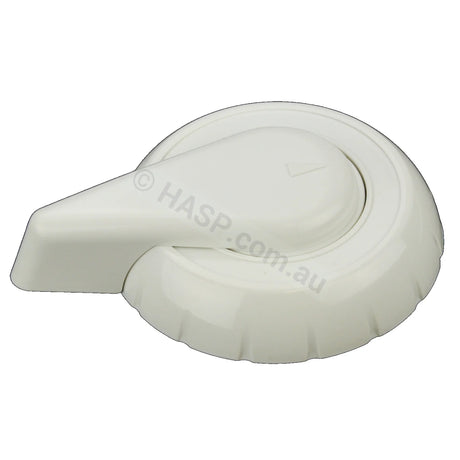Hydroair (Monarch) 50Mm Spa Jet Diverter Valve Control Repair Parts White / Cap W/ Handle Plastic