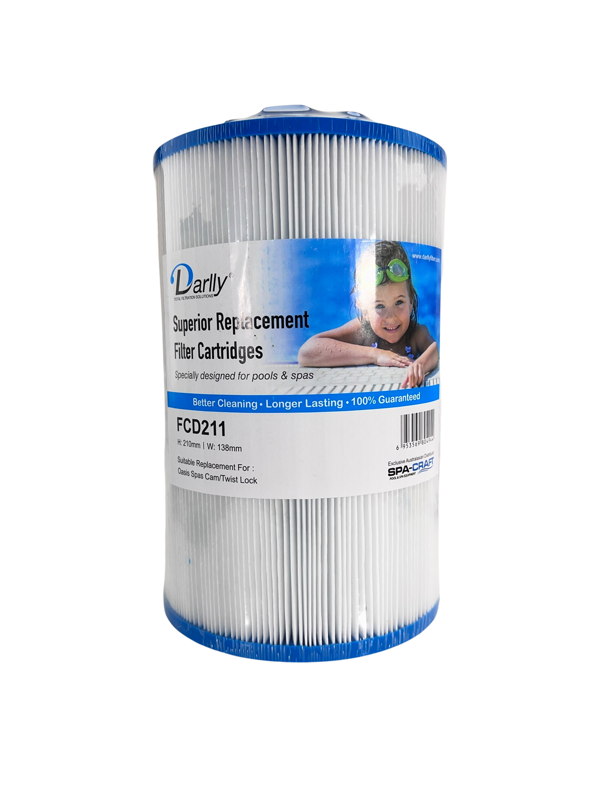 Oasis Spa Filter Cartridge Cam / Twist Lock Universal - Bayonet & Threaded Pool
