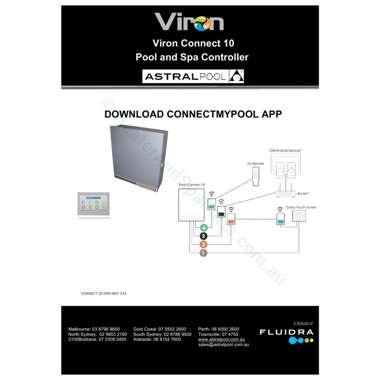 Internet Gateway for Astralpool Viron Connect 10 - Heater and Spa Parts