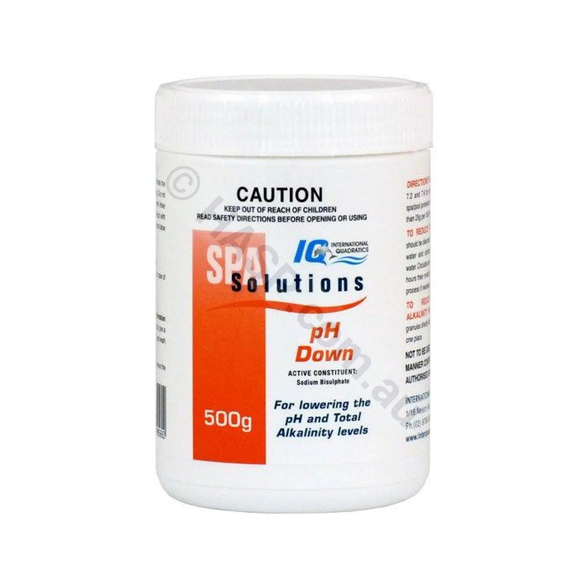 IQ pH Down - Dry Acid - lowers pH & Total Alkalinity - Heater and Spa Parts
