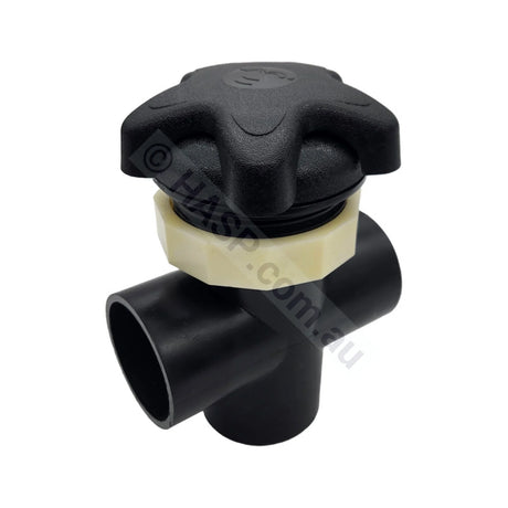 Jazzi Spas 50mm 3 Way Diverter - Black