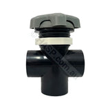 Jazzi Spas 50mm 3 Way Diverter - Black