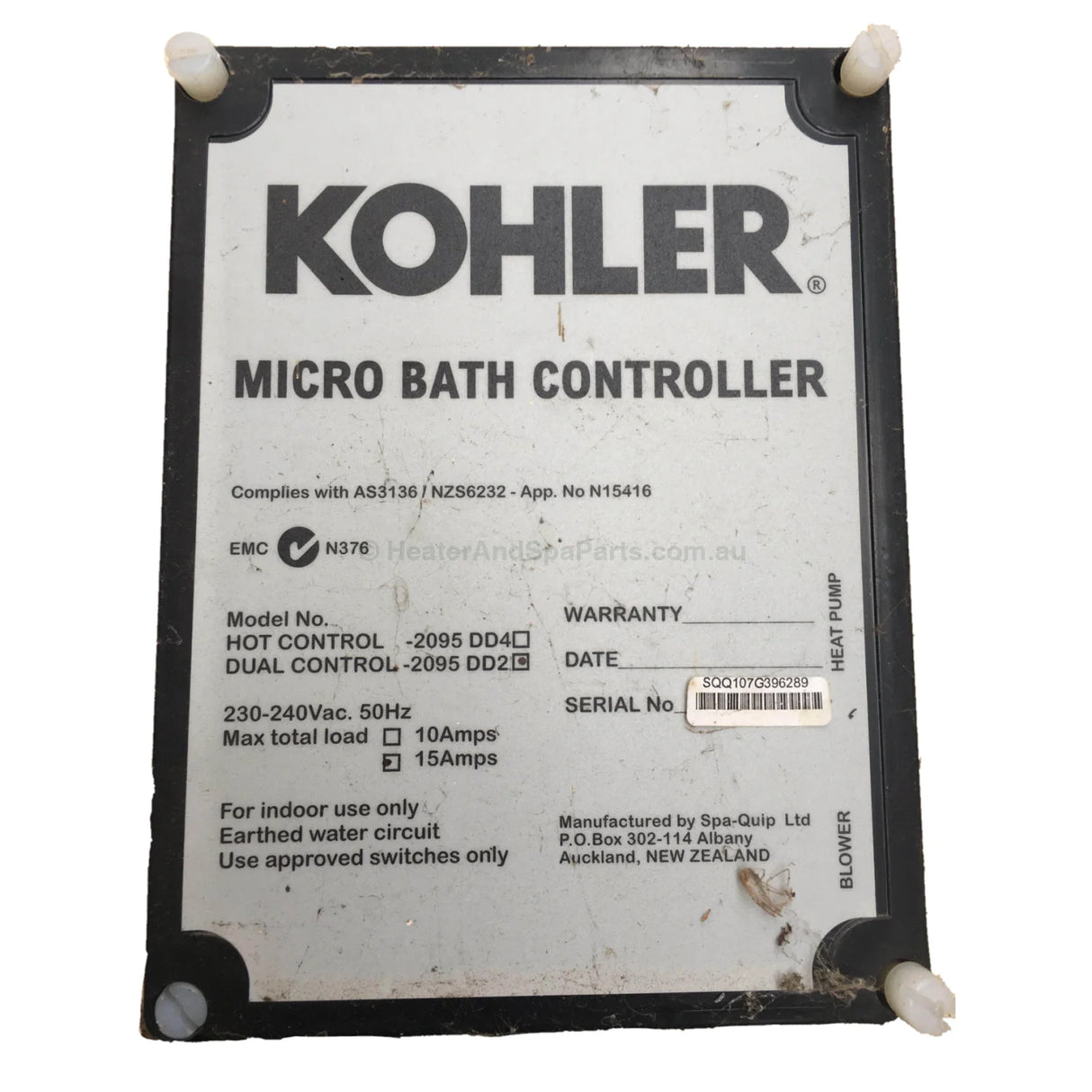 Kohler Micro Bath / Air Bath Controller - Heater and Spa Parts