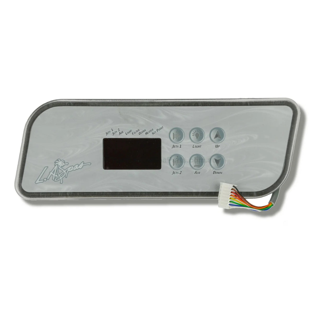 LA Spas Topside Panel Touchpad - 6 Button - Trapezoid Shaped K-44 / TSC-44 - Heater and Spa Parts