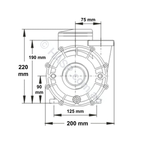 Lp200 2.0Hp - Lx Whirlpool Single-Speed Jet Booster Pump Pumps