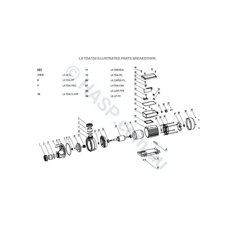 LX Pro Series TDA150 1.5hp Single speed Pump
