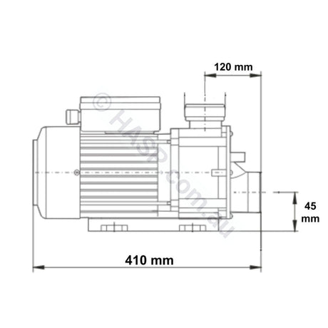 LX Whirlpool TDA 200 2.0HP Spa Jet & Circulation Pump - TDA200 Pump