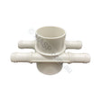 Manifold Water 4 Port - 2 Port side by Side 19mm x 50mm
