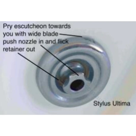 Markon Stylus Pulsator Jet Face Assembly For Maxxum & Ultima - 81Mm Pool Spa