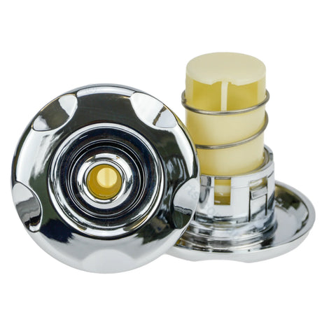 Markon Universal Cartridge Jet - 5 Scallop Eyeball - Chrome - Englefield Kohler Spa Baths - 68mm - Heater and Spa Parts