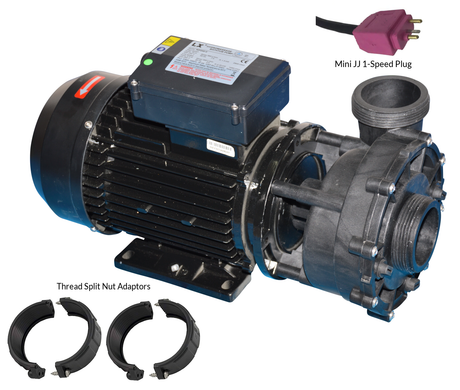 2.0 Hp Maxi-Flow Single Speed Spa Pump Replacement - Q6883 / A7134075 A7134110 2.0Hp 1-Speed W/ Mini